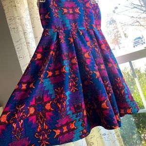 Xhileration fit and flare tank dress